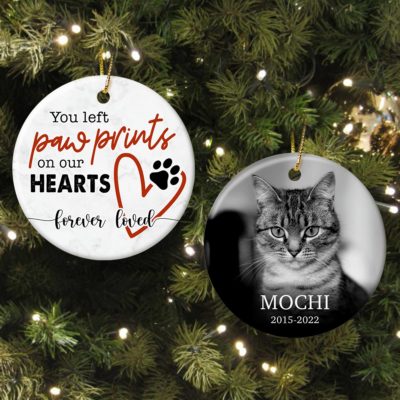 Personalized Cat Memorial Christmas Ornament Pet Sympathy Gifts