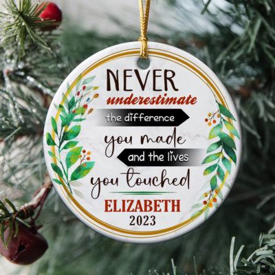 Personalized Christmas Retired Ornament Retirement Appreciation Gifts