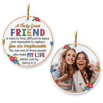 Custom Best Friend Christmas Ornament Gift For Friendship