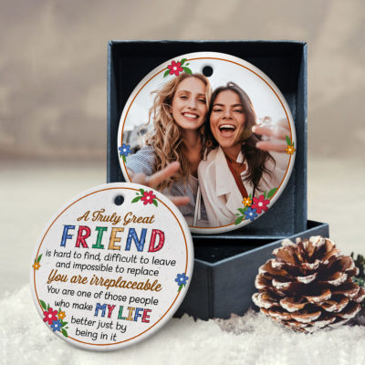 Custom Best Friend Christmas Ornament Gift For Friendship 01
