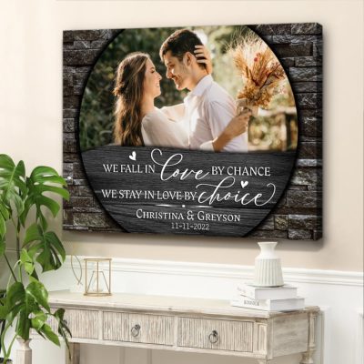 Personalized Couple Canvas Print Anniversary Gift For Her For Him