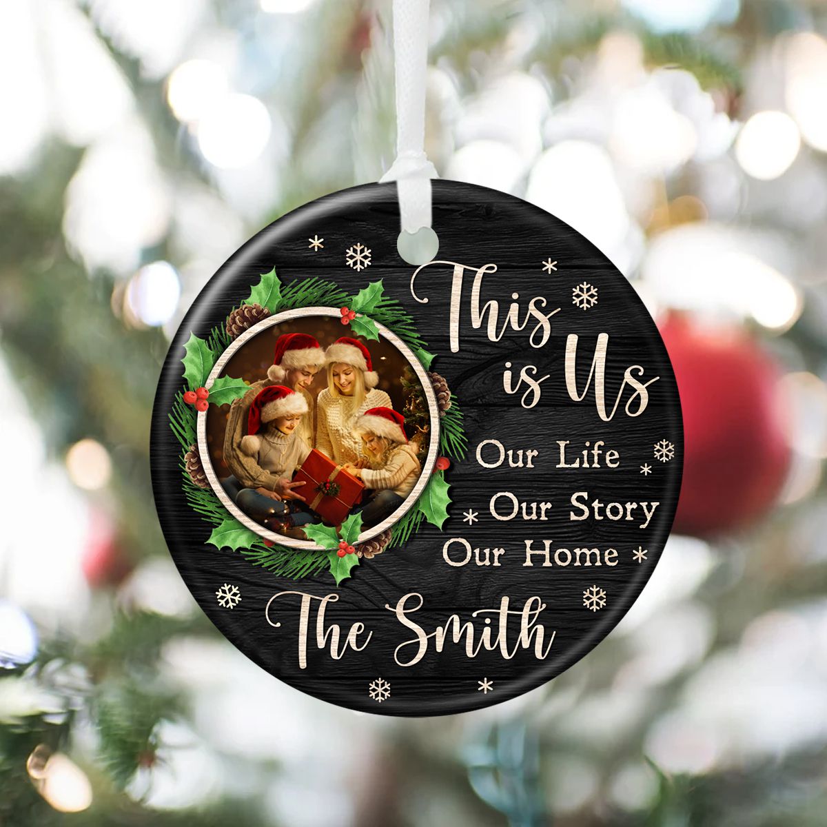 Personalized Family Christmas Ornament Unique Family Gift Decor