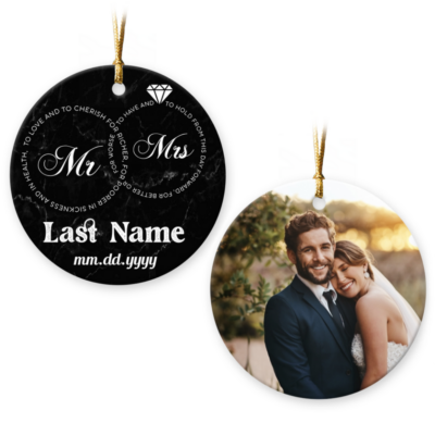 Personalized Mr And Mrs Ornament Unique Wedding Gift Ideas