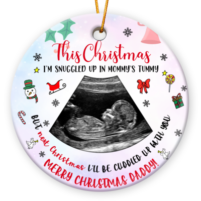 Christmas Gift For Dad To Be Personalized Expecting Daddy Ornament