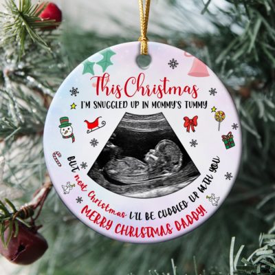 Christmas Gift For Dad To Be Personalized Expecting Daddy Ornament