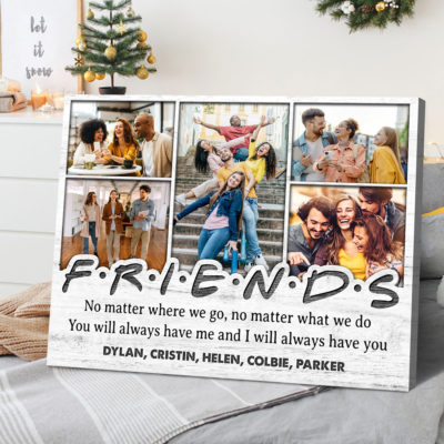 Custom Photo Friendship Canvas Print Birthday Gift For Best Friend 01