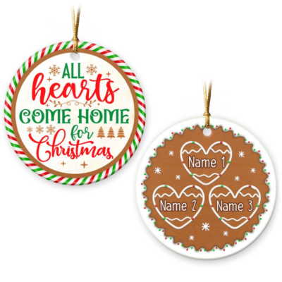 Personalized Christmas Ornaments Gift With Family Names