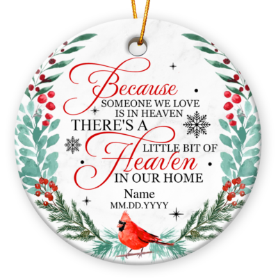 Personalized Christmas Ornament For Loss Of Loved One Keepsake Sentimental Gift