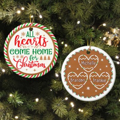 Personalized Christmas Ornaments Gift With Family Names