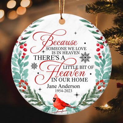 Personalized Christmas Ornament For Loss Of Loved One Keepsake Sentimental Gift