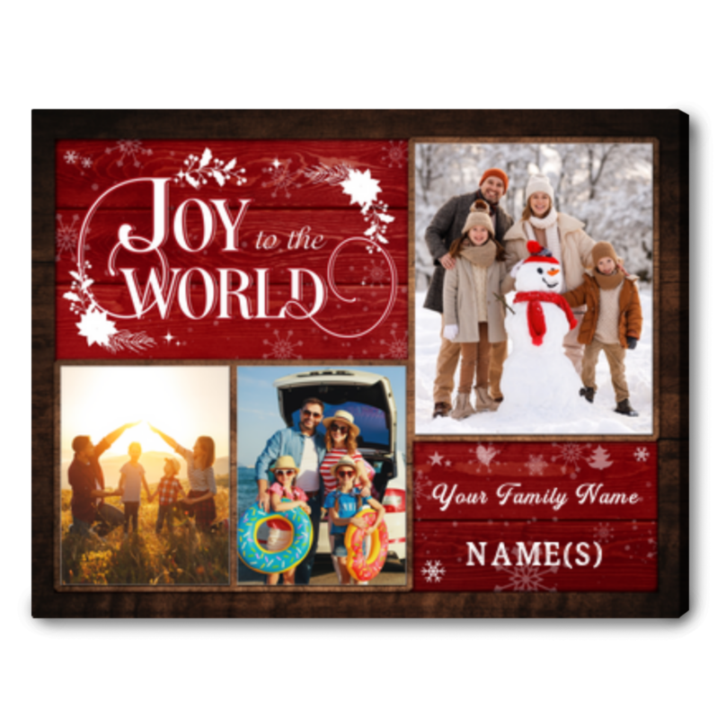 Personalized Family Christmas Canvas Home Decor Ideas For The Holidays
