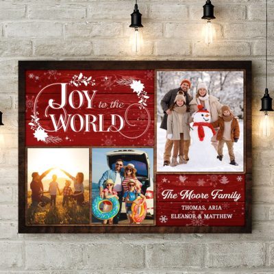 Personalized Family Christmas Canvas Home Decor Ideas For The Holidays