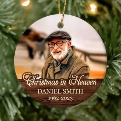 Memorial Christmas Ornament Personalized With Photo