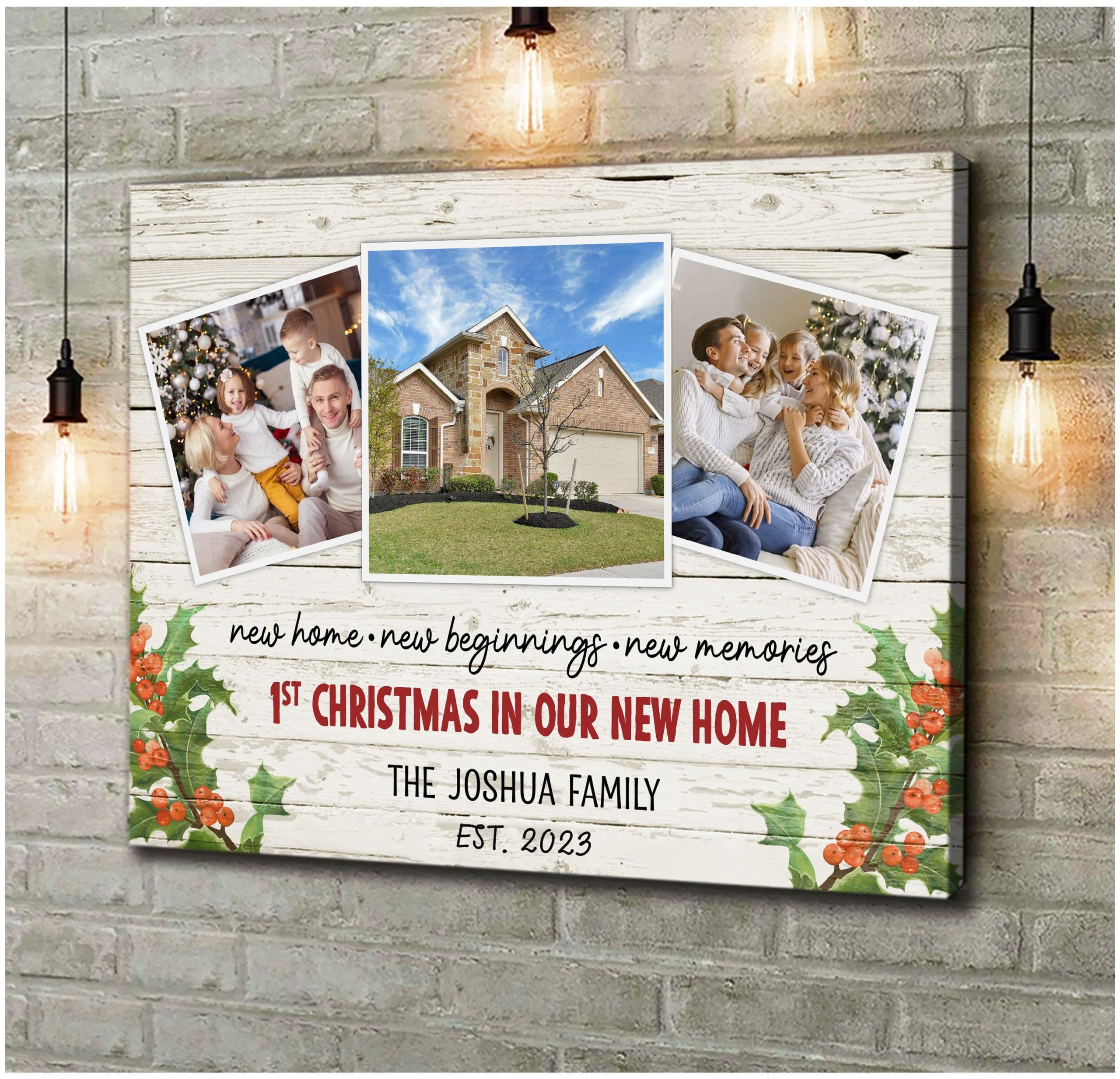 New House Gifts Custom Gifts for First Time Homeowner Canvas Print