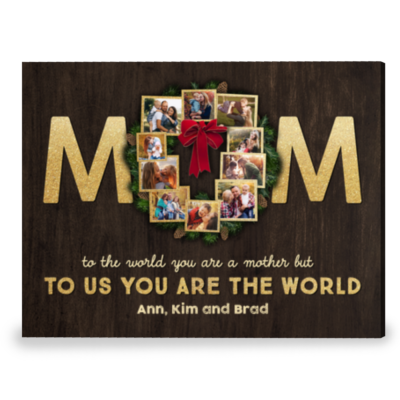 Christmas Gifts for Mom Custom Wife Gifts from Husband Canvas Print
