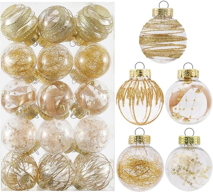 Piece Assorted Ball Ornaments Set - x mas decoration ideas