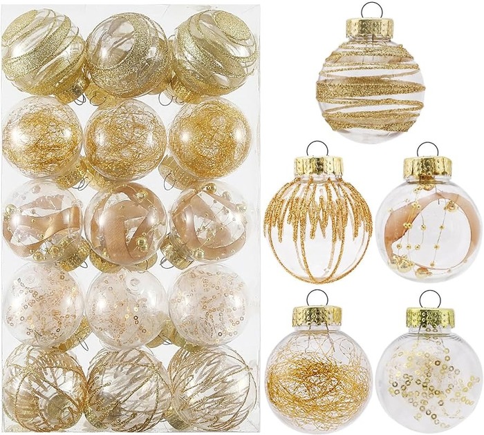 Piece Assorted Ball Ornaments Set - X Mas Decoration Ideas