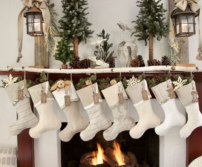 Stocking Hanger Boxes - Christmas decor ideas