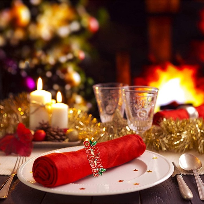 Festive Napkin Rings - Christmas centerpieces for tables