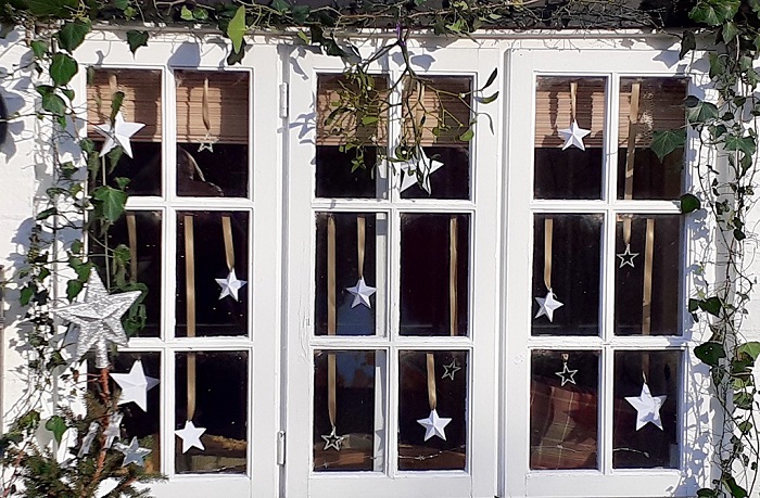 Stick On Windows Some Stars And Plants. Image Via Bedford Independent.