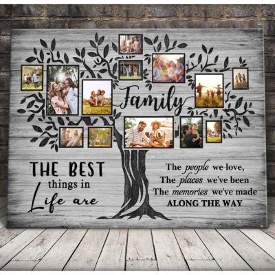 Customized Family Photo Tree Canvas Unique Gift For New Home 01