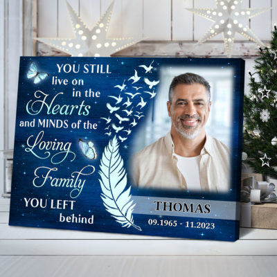 Custom Sympathy Gift for Loss of Loved Ones Memorial Canvas Print