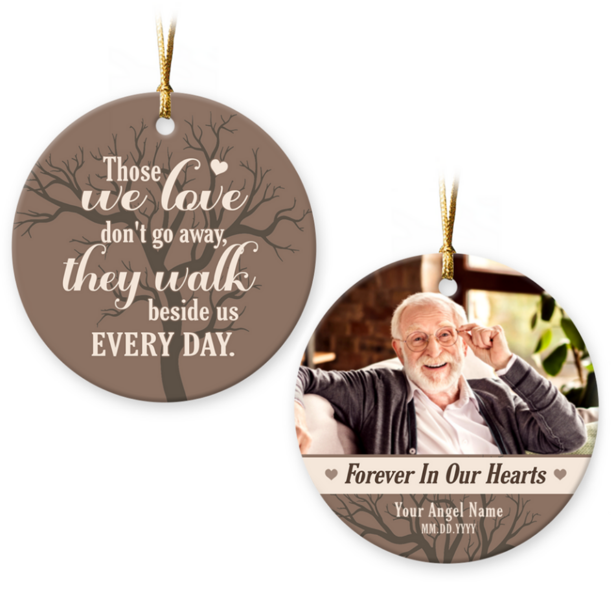 Sympathy Gift For Loss Of Loved One Custom Memorial Christmas Ornament ...