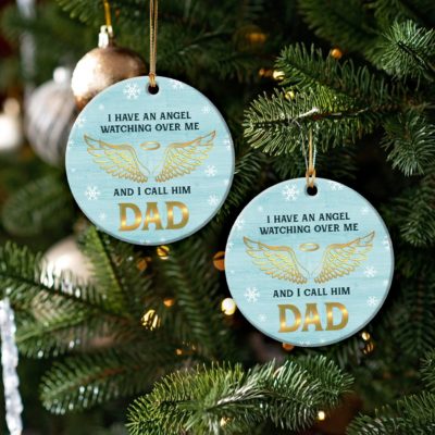 Personalized Memorial Ornament Sympathy Keepsake Gifts For Loss Of Dad