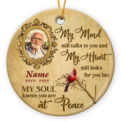 Custom Photo Loss Of Loved One Ornament Sympathy Gift Idea