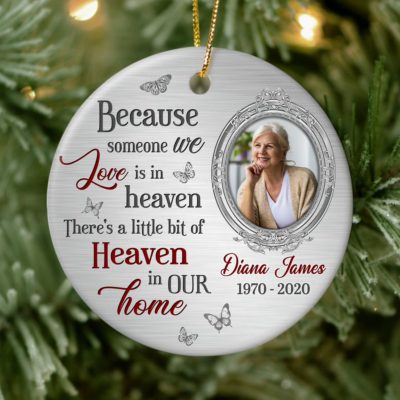 Personalized Memorial Christmas Ornament Great Condolence Gifts 01