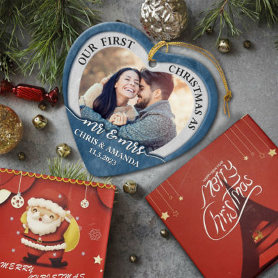 Personalized Couple First Christmas Ornament Unique Newlywed Gifts 01