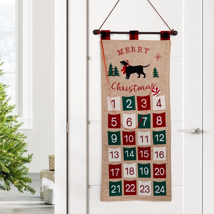 Advent Calendar Decoration On The Wall