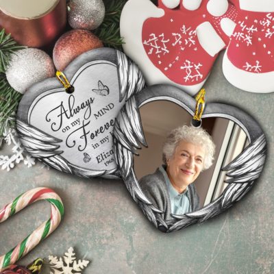 Personalized Memorial Photo Christmas Ornament Condolence Gift 01