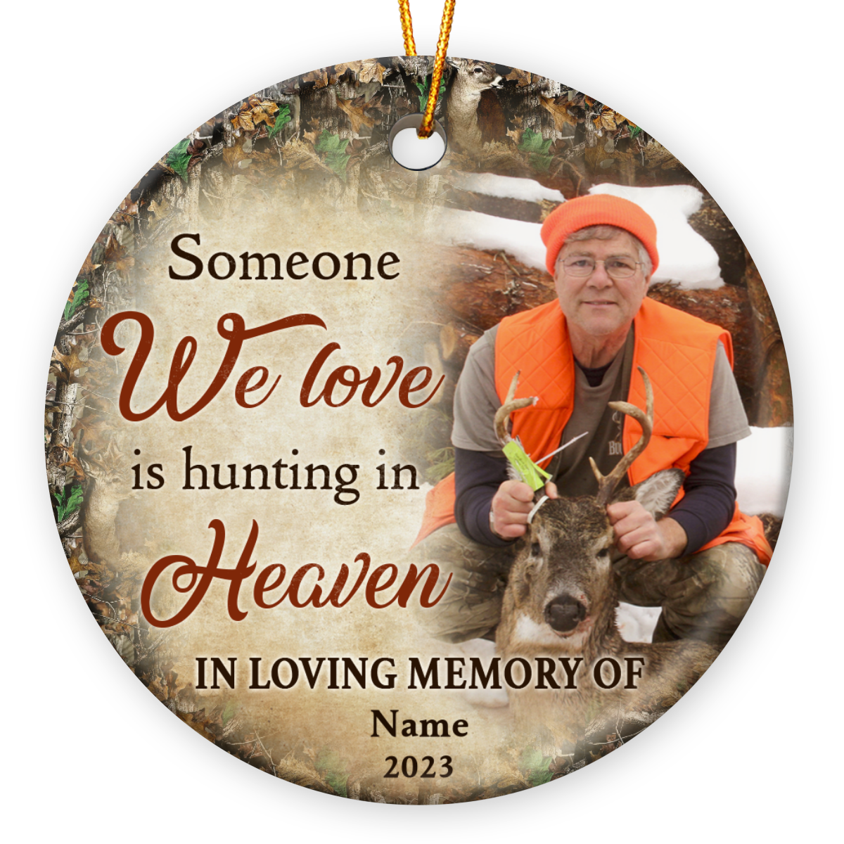  Hunting Memorial Canvas, Gone Hunting Personalized Canvas Hunting  Memorial Sympathy Gift for Loss of Father Husband Grandpa Hunting Lover  Hunting in Heaven Remembrance Canvas