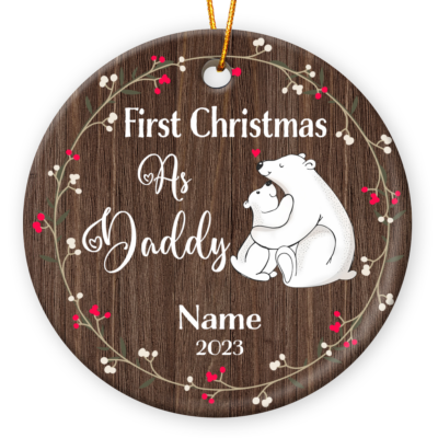 New Dad Gift Daddy's First Christmas Ornament
