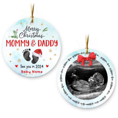 Gift for Expecting Parents Pregnancy Announcement Ornament