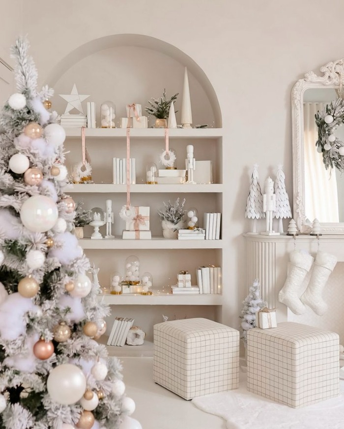 Vanilla Frost modern Christmas decor