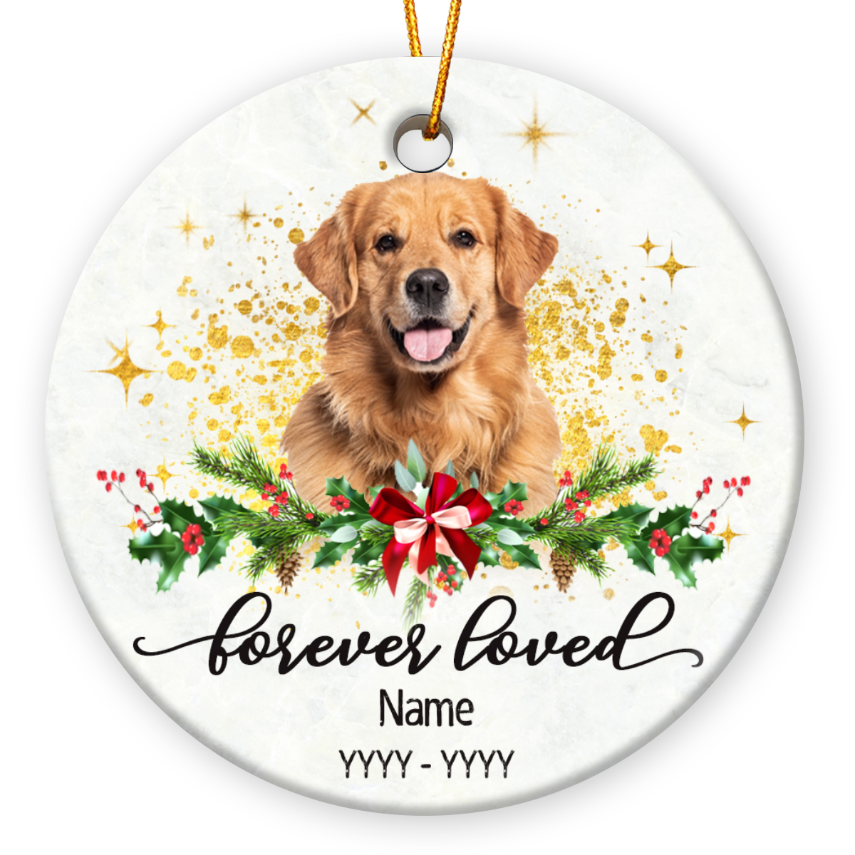 Unique Dog Loss Ornament Custom Gift For Pet Owners