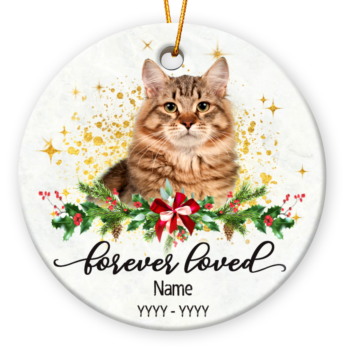 Unique Cat Loss Ornament Custom Gift For Pet Owners