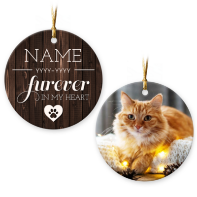 Custom Cat Memorial Ornament Pet Remembrance Gift