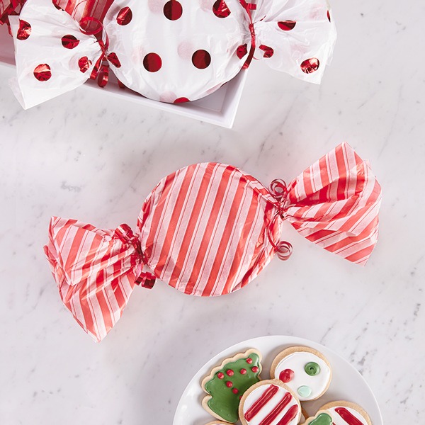 Candy-Wrapped Ornaments