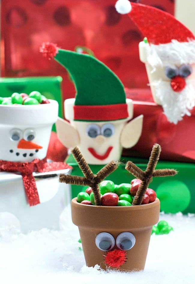 Christmas Character Candy Pots