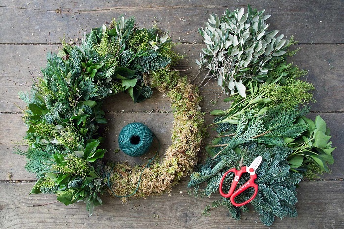 Handmade Wreaths are simple Christmas crafts for adults