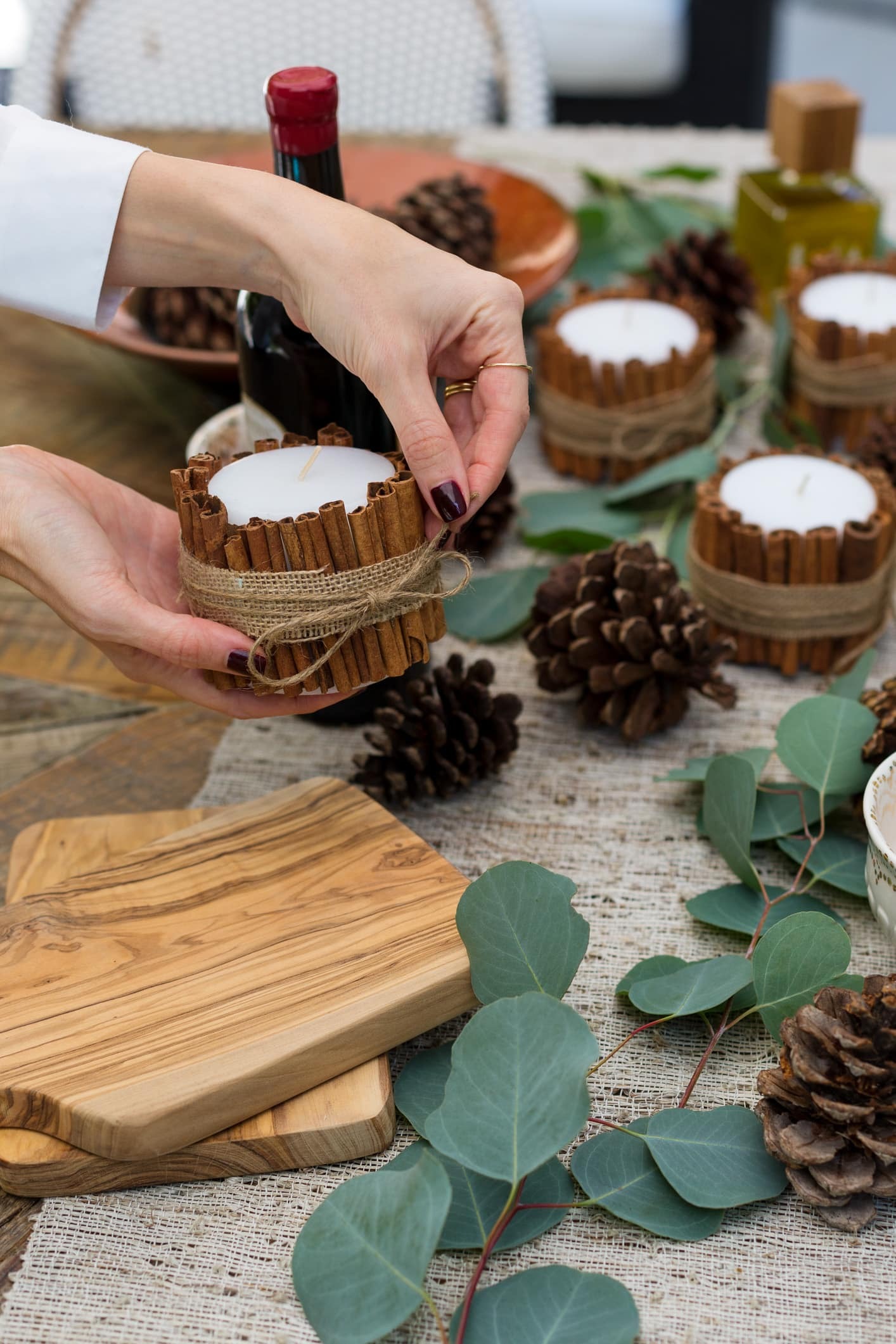 rustic Christmas decorations - Cinnamon Stick Decor: Fragrant Festivity