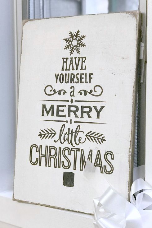 rustic Christmas decorations - Rustic Sign: Artistry in Simplicity