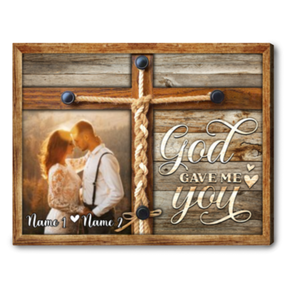 Personalized Couple Photo Gift Best Wedding Anniversary Canvas Wall Art