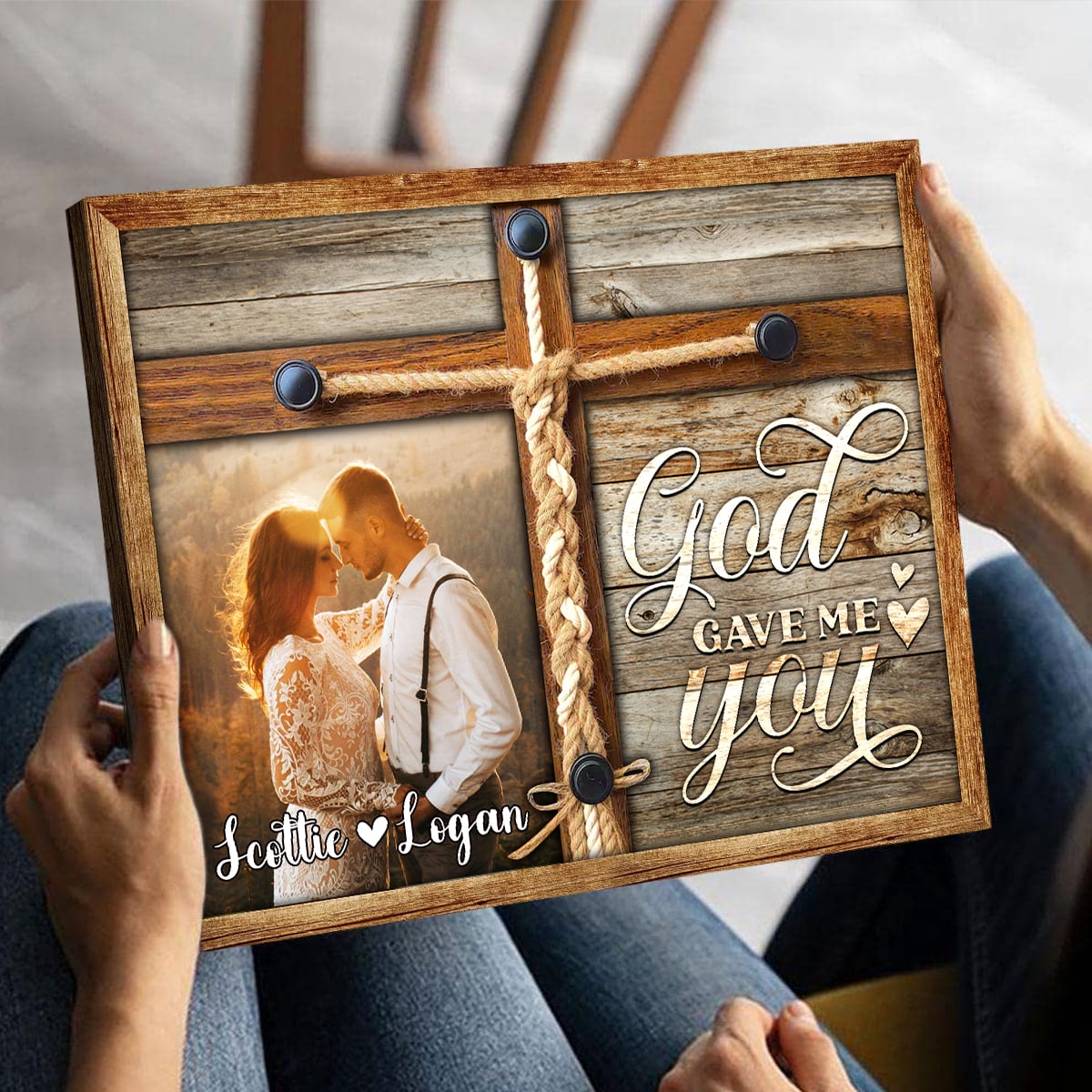 Personalized Gift For 10th Wedding Anniversary Best Gift For Couple Canvas  Print - Oh Canvas