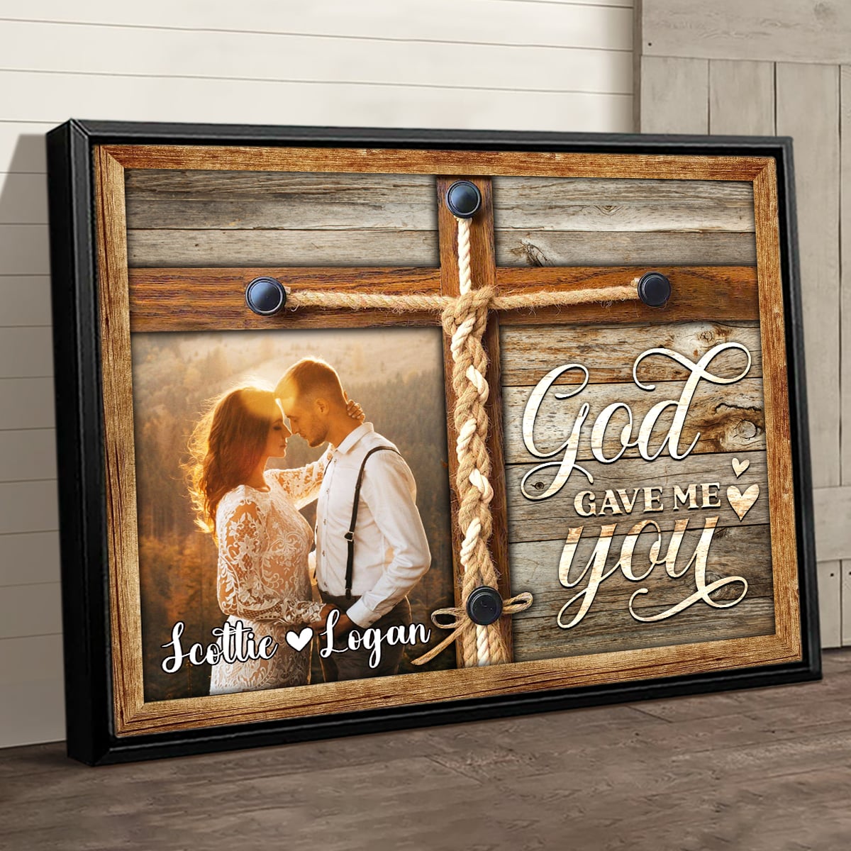 Personalized Gift For 10th Wedding Anniversary Best Gift For Couple Canvas  Print - Oh Canvas