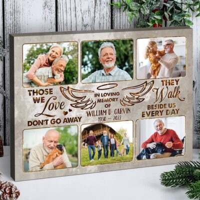 Memorial Photo Collage Gift Personalized Remembrance Canvas Print