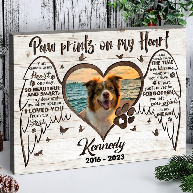 Custom Personalized Remembrance Canvas - Best Gift For Dog Lover - Missing You Always - GTWDM6 main image 0
